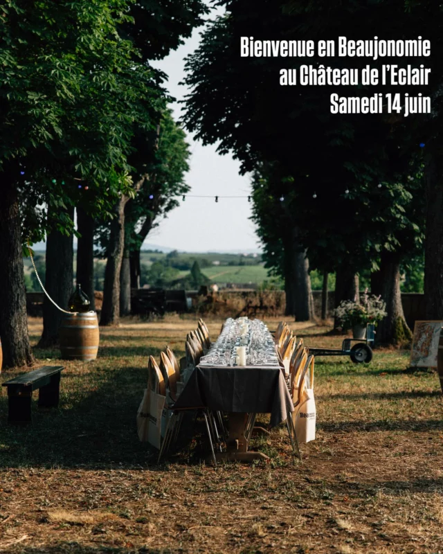 ✨ Le 14 juin au Château de l’Éclair : une soirée d’exception avec le chef Ronan Lavillaugouet (@astral_restaurant_lyon ) !
Un menu exclusif, des vins sélectionnés avec soin, le tout dans un écrin naturel au cœur du Beaujolais..

⚡ Places ultra limitées — ne manquez pas cette expérience gourmande et réservez vite via le lien en bio !

#chateaudeleclair #beaujonomie #beaujolais #winelovers🍷❤️ 

📸 Photos : @jonas.jacquel / @bienvenue_en_beaujonomie